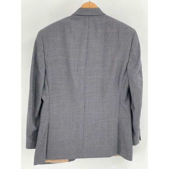Izod Blazer Men's Size 40S Houndstooth Black Gray Brown 2 Button Sport Coat - Picture 9 of 13